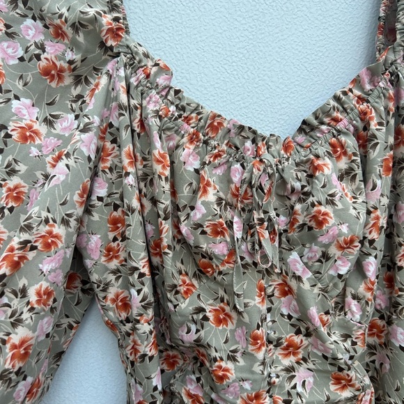 Missguided floral maxi dress 12 multi cottage core prairie coquette milk maid - Picture 4 of 14